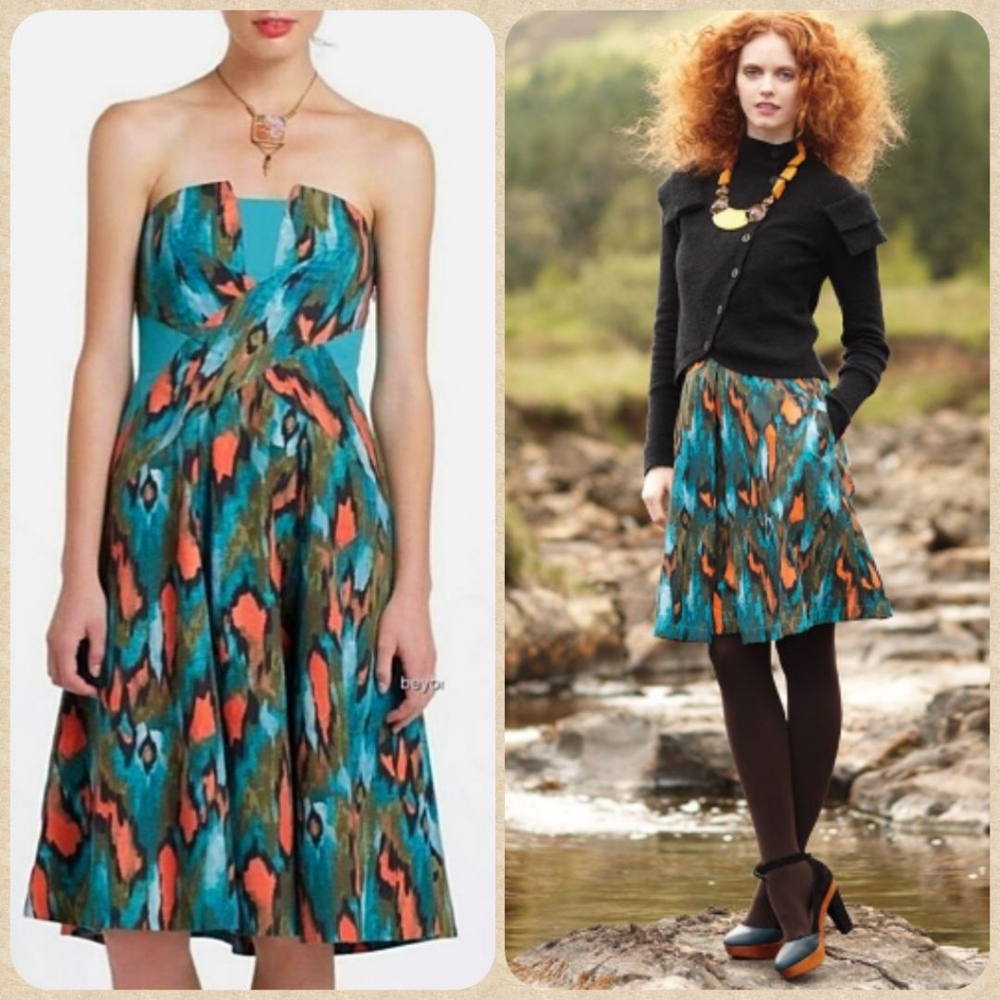🆕Anthropologie🌷Statement Strapless Dress
